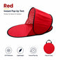 Outdoor tent for single casual use, quick setup in one second,beach sun protection, sunshade, camping, sunbathing