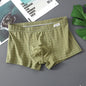 Men's Underwear Breathable Loose Mid Waist Sexy Plaid Homewear Panties Cotton Comfortable Boxer Shorts Elastic Mens Underpants