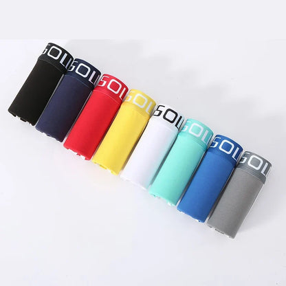 Large Size Men Cotton Underpants Breathable Comfortable Underwear Mid-rise Boxer Shorts Fashion Printed Sexy U Pouch Panties