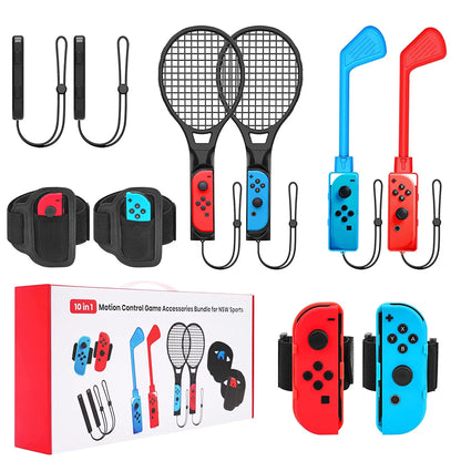 10 in 1 Sports Accessories Kit for Switch/switch OLED Sports Game 10