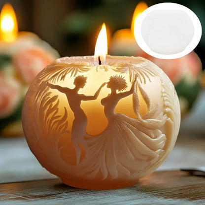 3D Wedding Girl Aromatherapy Candle Silicone Mold DIY Girl Candle Mould Gypsum Clay Epoxy UV Resin Mold Molds Home Decor