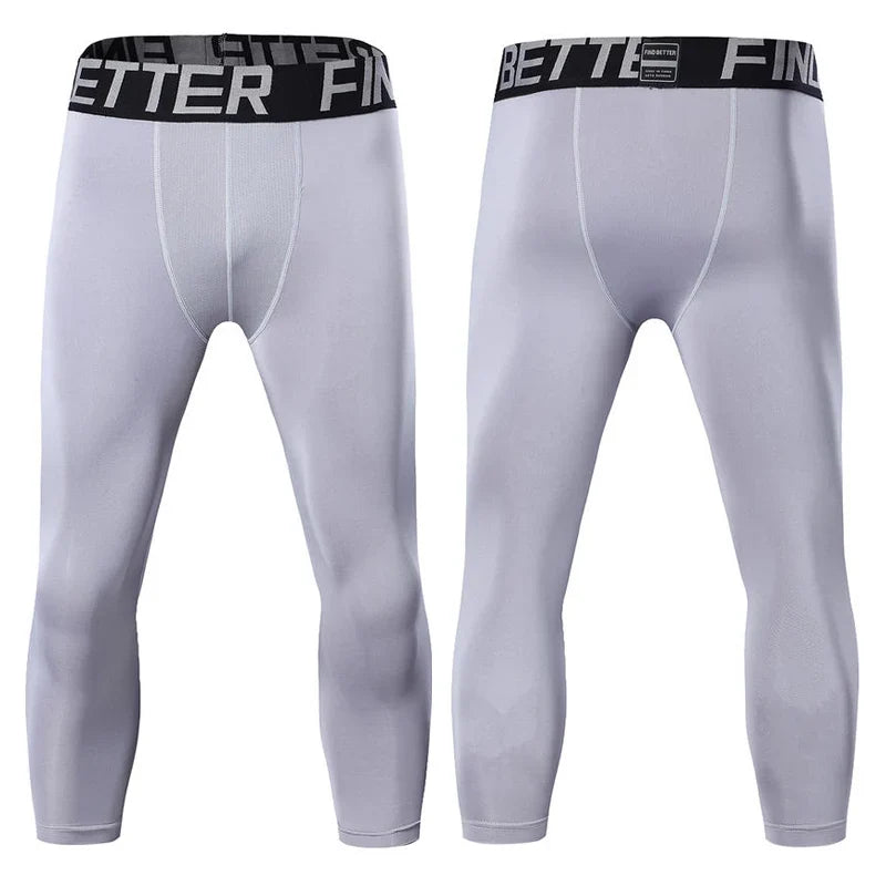 Sports Fitness Pants Men Gym Shorts Workout Tights