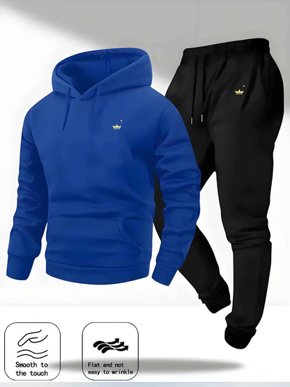 Crown Logo Hooded Sportswear Set