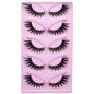 5 Pairs Cat Eye False Eyelashes Eye End Lengthening Long Curling Thick Fluffy All-match Comfortable Fake False Eyelashes