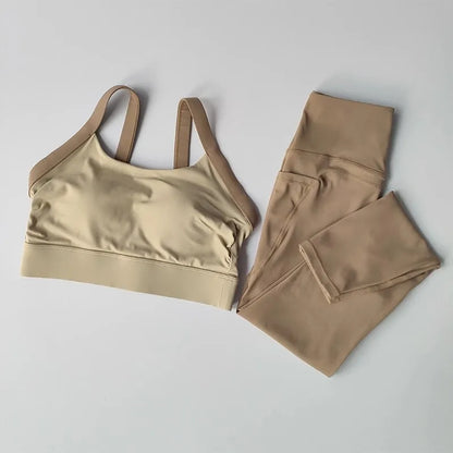ZenFlex 2PC Women's Yoga Set: Bra & Leggings Duo