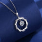 925 Silver Necklace Pendant Shining Zircon for Women Wedding Sterling Silver Jewelry Engagement Charm Party Gift royal