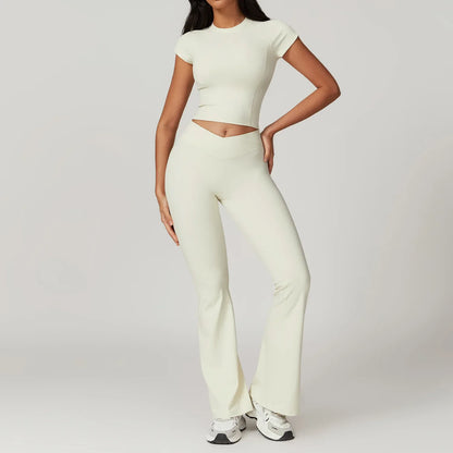 Women's 2-Piece Yoga Set: Crop Top & Leggings