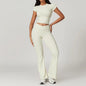 Women's 2-Piece Yoga Set: Crop Top & Leggings