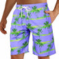 Men's Hawaiian Swim Trunks Surf Trunks Palm Tree Shorts Fashion Street Trend Casual Daily Vacation Elastic Waist Design Clothing