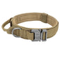 Military Tactical Dog Collar Nylon Dogs Collars Durable Pet Training Necklace Adjustable For Medium Large Dogs French Bulldog