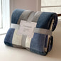 Thick Thow Blanket Geometic Style Reactive Printed Flannel Fleece Blanket for Beds Single/Queen/King Plush Plaids Sofa Plaid Bed