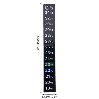 5Pcs/10Pcs Aquarium Fish Tank Strip Stick-on discolor Thermometer Sticker Adhesive Sticky Dual Scale Sticker Temperature Tools