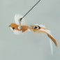 Handfree Bird/Feather Cat Wand with Bell Powerful Suction Cup Interactive Toys for Cats Kitten Hunting Exercise Pet Products
