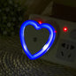LED Night Lights Heart-shaped  Wireless Sensor EU/US Plug Night Ligh Bedroom Living Room Baby Room Lighting Energy-saving Light