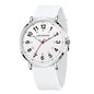 Women's Arabic Numeral Silicone Quartz Watch