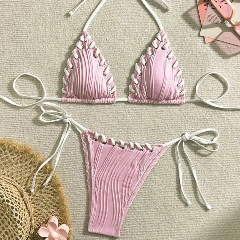 Two-Piece Swimsuit Women's Beachwear Set + Stylish & Premium