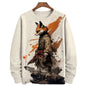 Animal Fox Printed Hoody Men Oversized Sweatshirts Hip Hop Round Neck Streetwear Clothing Loose Fleece Men's Hoodies Pullover