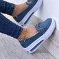 2025 New Women Shoes Autumn Lace-up Platform Shoe Plus Size 43 Casual Sneakers Comfortable Slip on Anti-slip Zapatillas De Mujer