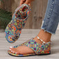 Women Flat Sandals Comfortable Flats Sandals Printed Bohemia Roman