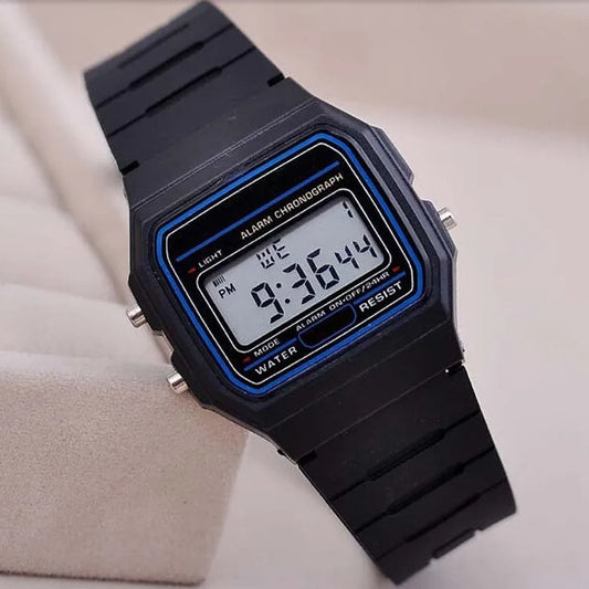 Men's LED Digital Military Watch – Silicone Sport Watch for Men, Vintage Digital Wristwatch with LED Display
