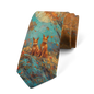 Classic oil painting high-quality printing, novel tie personalized wedding party shirt accessories Harajuku fashion unisex tie