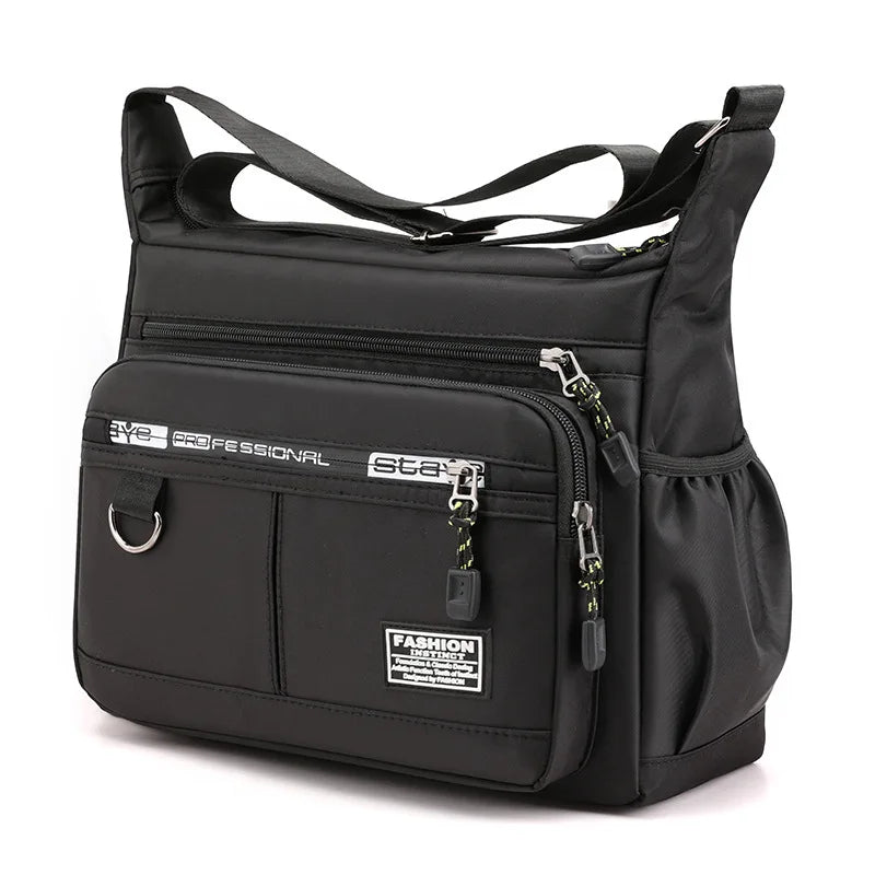 Oxford Shoulder Bag For Everyday Use - Large Capacity Unisex Crossbody With Multiple Compartments