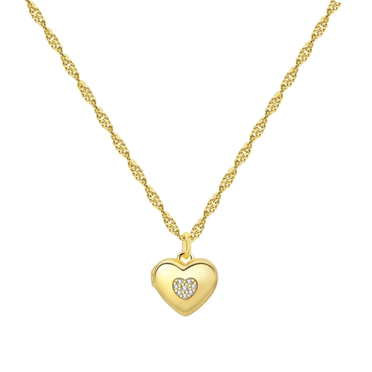 Romantic Pink Crown Heart Pendant Necklace Genuine 925 Sterling Silver Elegant Fine Jewelry for Women Wedding Holiday Presents