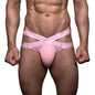 Bondage Lingerie Sexy Harness Bodysuit Jock Strap Costume Hombre Men Jockstrap Panties  Ice Silk Gay Underwear Sissy Thong