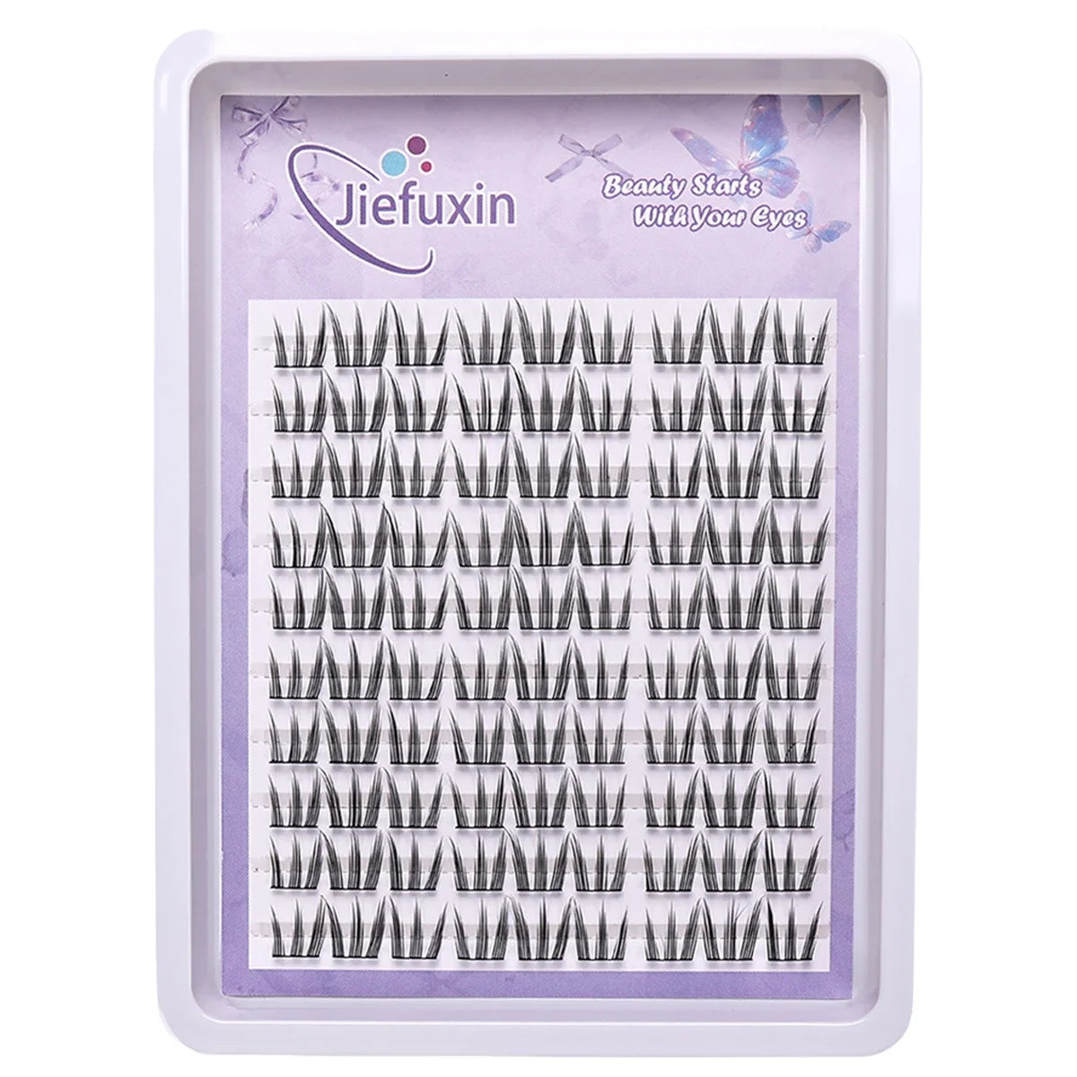 DIY Eyelash Clusters Natural False Eyelashes Extenstions Long-Lasting Cat Paw Cluster Thick Lashes Supplies Make Up