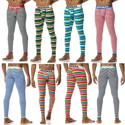 Men's Thermo Underwear Fashion Men Thermal Long Johns Mens Sexy Underwear Penis Pouch Warm Male Leggings Pants Autumn Winter