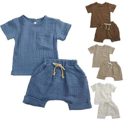 2 Pieces Babies Outfit Set Cotton Newborn Baby Girl Clothes Boys