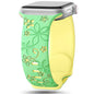 Apple Watch Two-Tone Floral Silicone Band