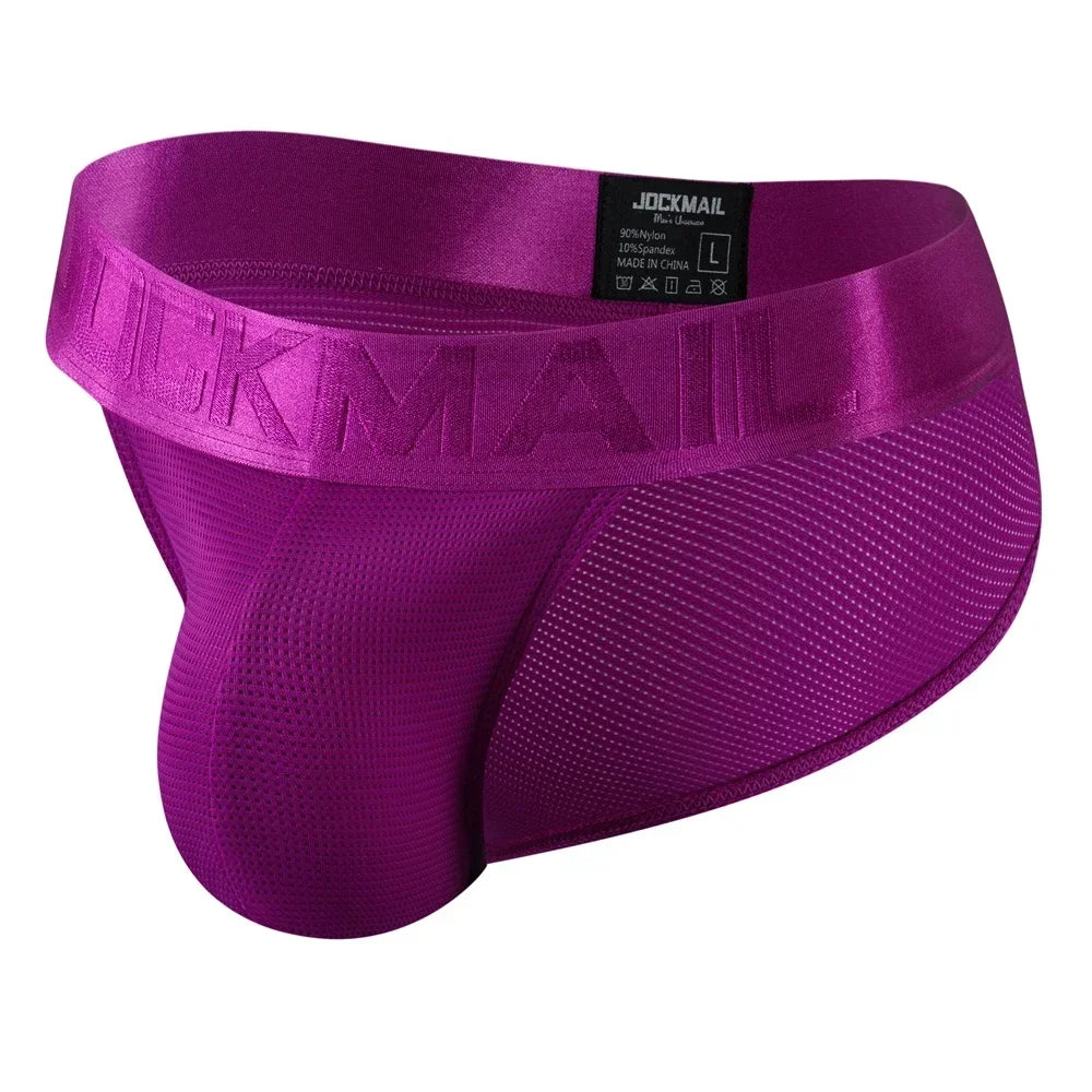 Man's Underwear Briefs Underpants Nylon Mesh Quick Dry Men's Briefs Bikini Slip Men's Tanga Briefs Jockstrap Gay Underwear