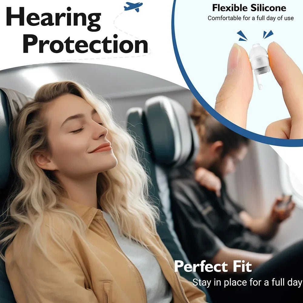 Ear Plugs High Fidelity Concert - Ear Protection for Concerts, Musicians Reusable/Hypoallergenic Earplugs - Noise Reduction