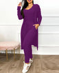 Jumpsuit & Coat Set Autumn Women Drawstring Pocket Pants Sets One