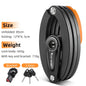 WEST BIKING Bicycle Lock Portable Foldable Anti-theft Lock MTB Road Security Scooter Electric E-Bike Cycling Bicycle Accessories