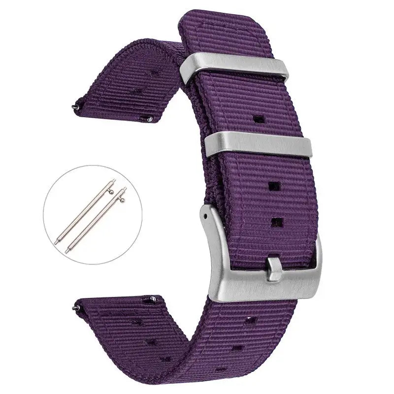 TicWatch Pro 5, Pro 3 & E3 Two-Piece Nylon Band, Twin Metal Keepers