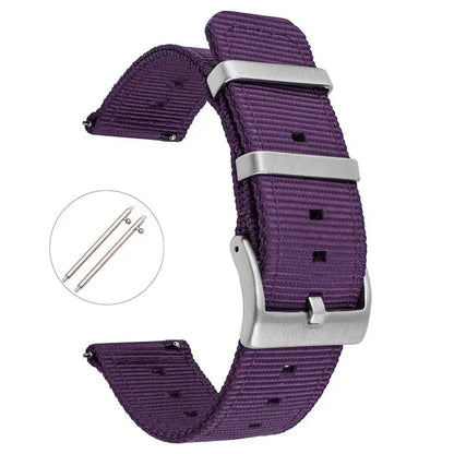 TicWatch Pro 5, Pro 3 & E3 Two-Piece Nylon Band, Twin Metal Keepers