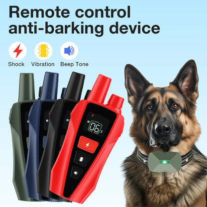 Dog Training Collar Anti Bark Dog Collar Waterproof Rechargeable Pet Remote Control Collar For Electric Shock Vibration Sound