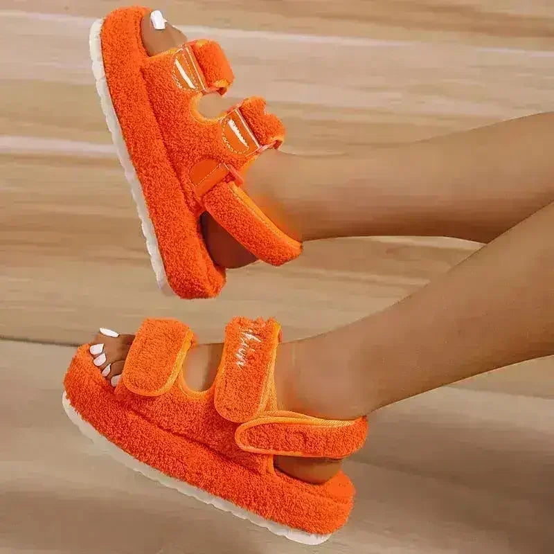 Casual Thick Bottom Women Sandals Blue/Orange/Black/Green
