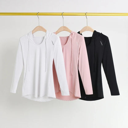 AirFlow Women's Hooded Yoga & Running Tee