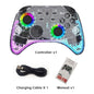 DATA FROG Portable Transparent Game Controller Wireless RGB LED Game Pad Multi Platform For Switch OLED PC Android IOS