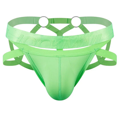 Jockmail Men Sexy G String Thong Erotic Jockstrap Bondage Gay Underwear Penis Pouch Strap  Hollow Lingerie Sissy Panties