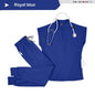 Spandex Stretch Medical Scrub Set Uniform