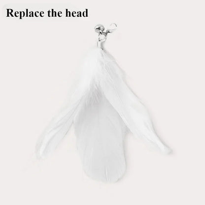 Funny Simulation Bird Cat Toy Feather with Bell Cat Stick Interactive Toy for Kitten Playing Teaser Wand Toy Pet Cats Supplies