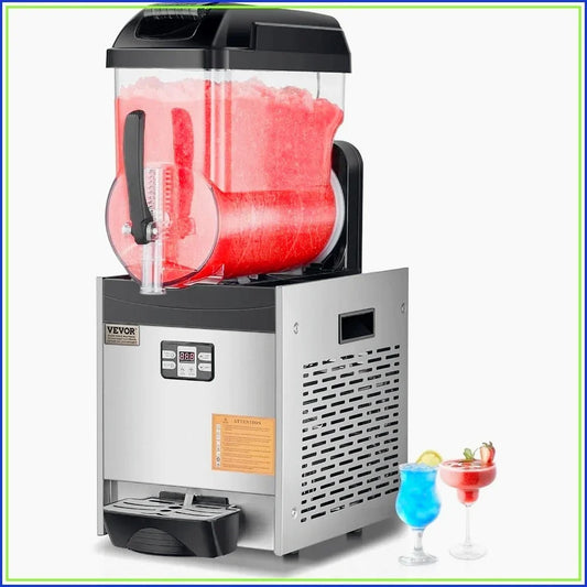 Commercial Slushy Machine 12L 48 Cups Frozen Drink Maker Stainless Steel Slushie Machine for Home Party