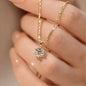 [Shining Protagonist] Synthetic Zirconia Necklace for Women | 316 Stainless Steel Collarbone Chain |Versatile for Daily Banquets