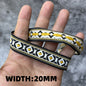 5 Yards 1~3CM Geometric Flower Designs Are Selling Well Embroidered Jacquard Ribbon Decorative Clothing Dog Chain Curtains