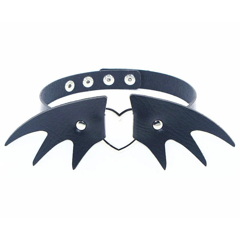 Pink Harajuku Gothic Spike Rivet Star Necklaces Collares Hip Hop Rock Black Bowknot PU Lace Leather Sexy Y2K Girl Choker Jewelry