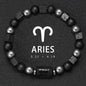 12 Zodiac Bracelets Natural Stone Cancer Virgo Leo Libra Bracelet Couples Friendship Gifts Bracelets Jewelry pulsera hombre